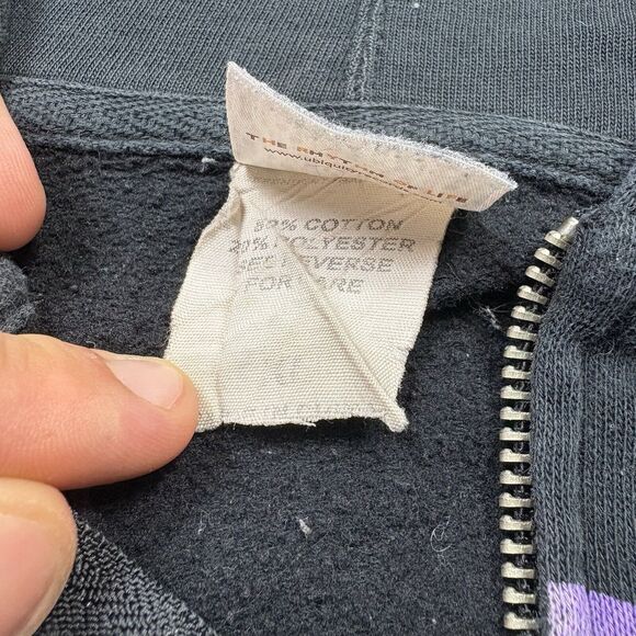 Ubiquity Records Luv N’ Haight Jazz R&B Soul Groove Afro Black Zip Hoodie Sz XL - Picture 5 of 7